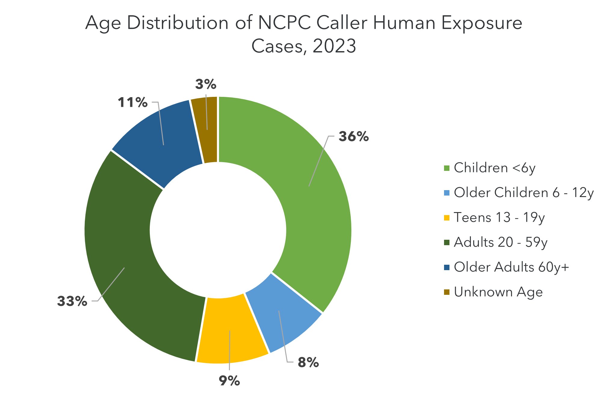 2023 NCPC HEXPs by Age Pie Graph